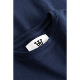 Wood Wood Navy Ola Spell Out Logo T-shirt