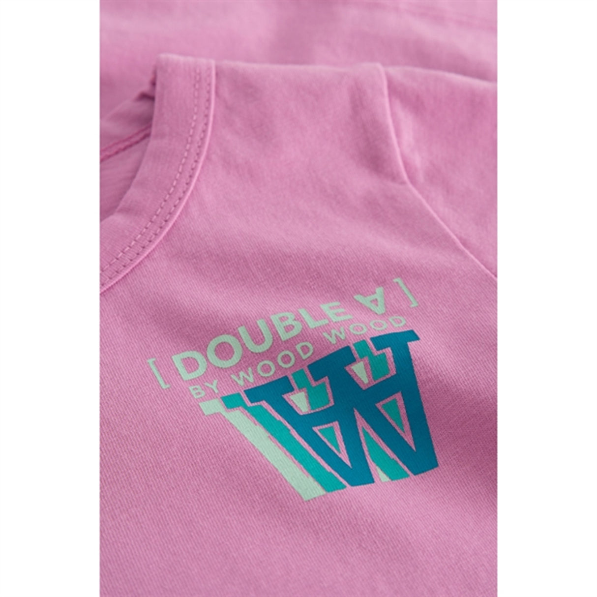 Wood Wood Rosy Lavender Kim Stackes Logo Bluse