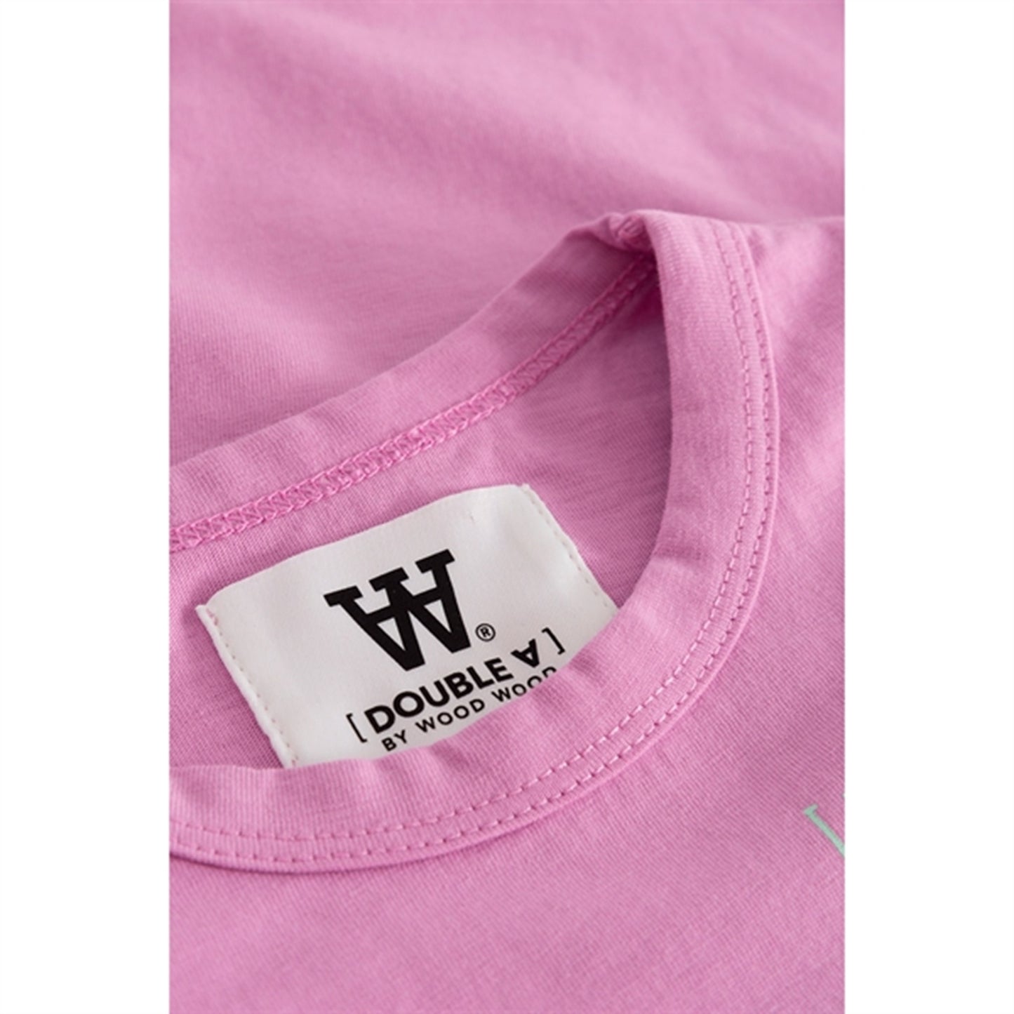 Wood Wood Rosy Lavender Kim Stackes Logo Bluse