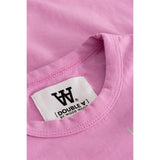 Wood Wood Rosy Lavender Kim Stackes Logo Bluse
