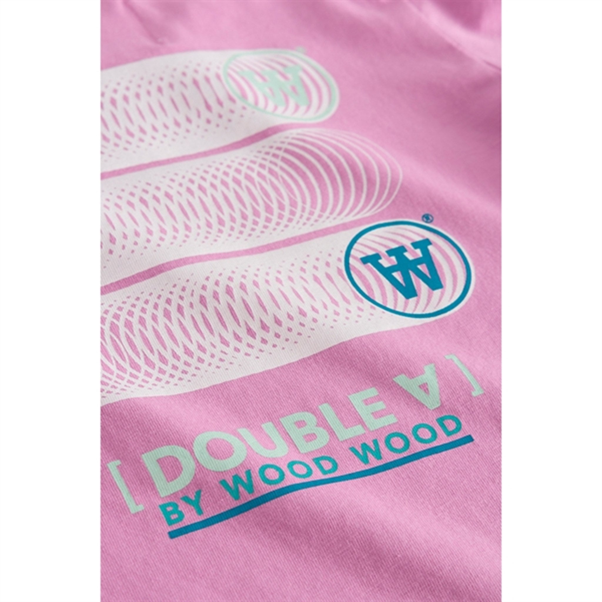 Wood Wood Rosy Lavender Kim Stackes Logo Bluse 2