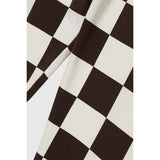 Wood Wood Off-White/Black Coffee Aop Ira Checkered Leggings