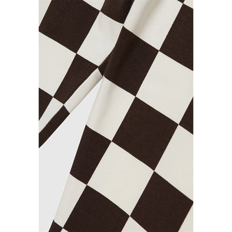 Wood Wood Off-White/Black Coffee Aop Ira Checkered Leggings