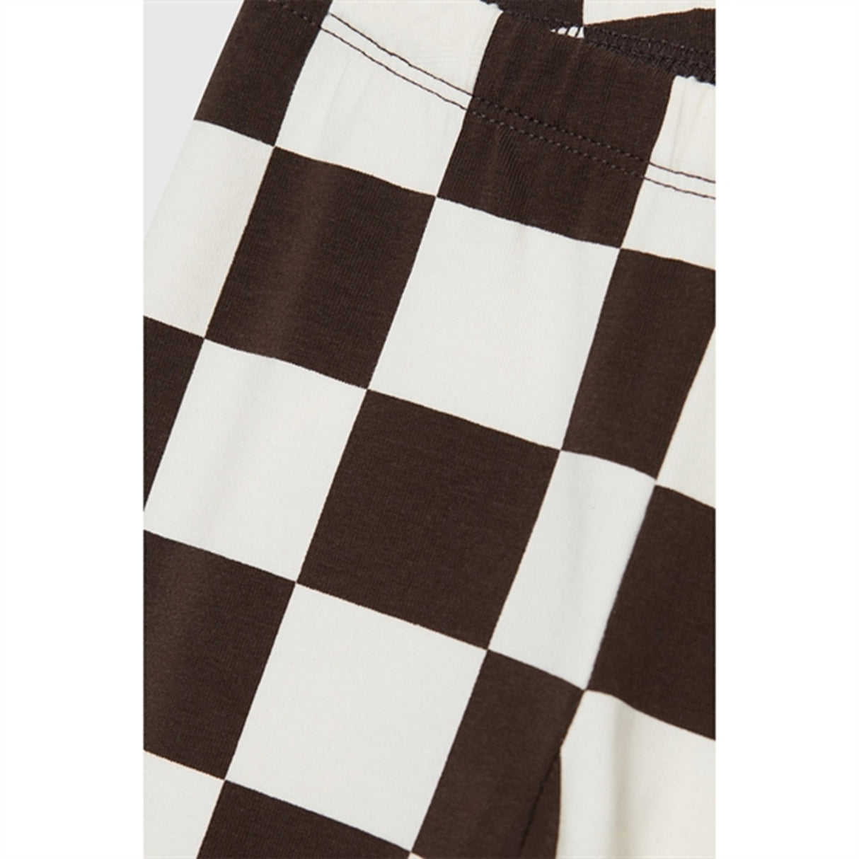 Wood Wood Off-White/Black Coffee Aop Ira Checkered Leggings