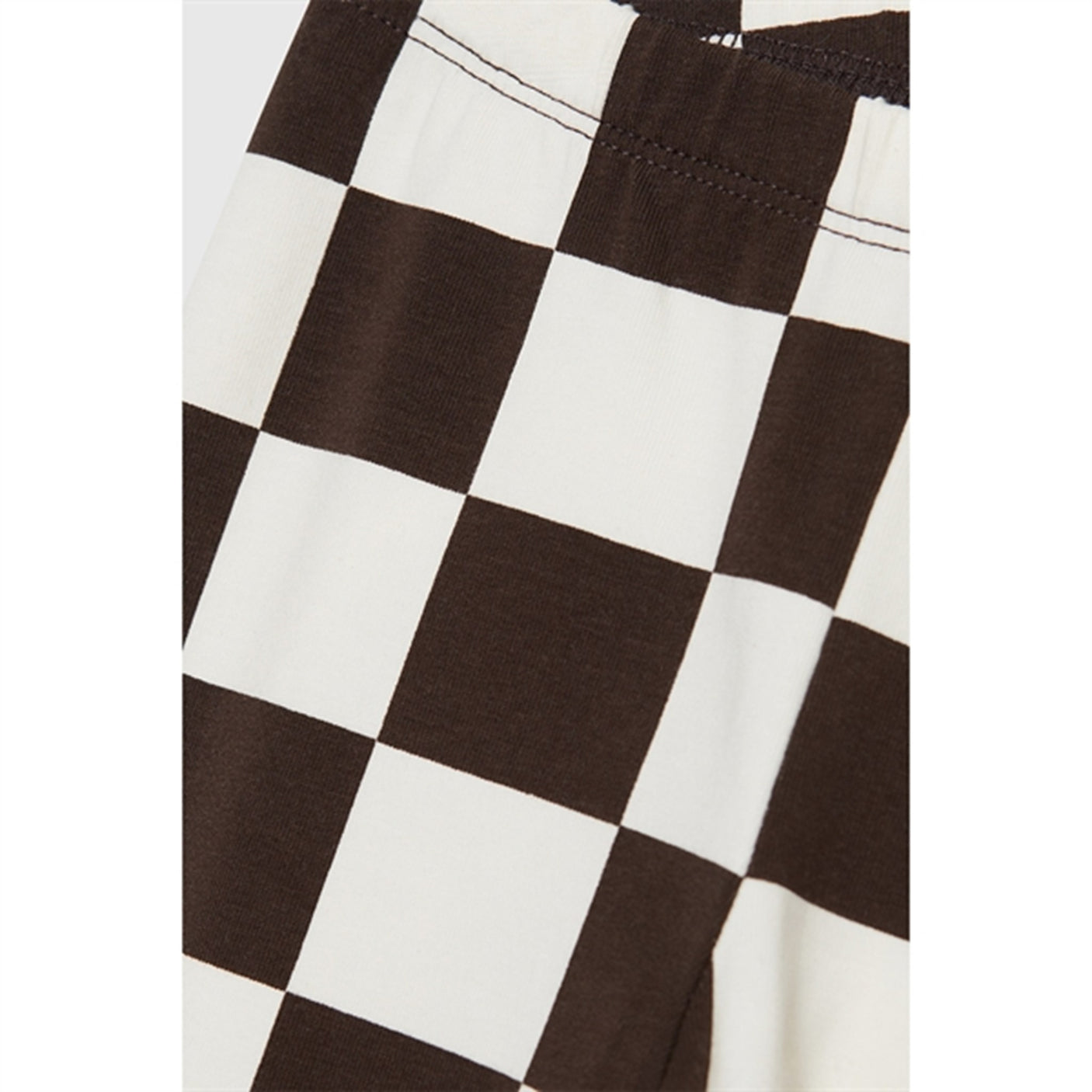 Wood Wood Off-White/Black Coffee Aop Ira Checkered Leggings