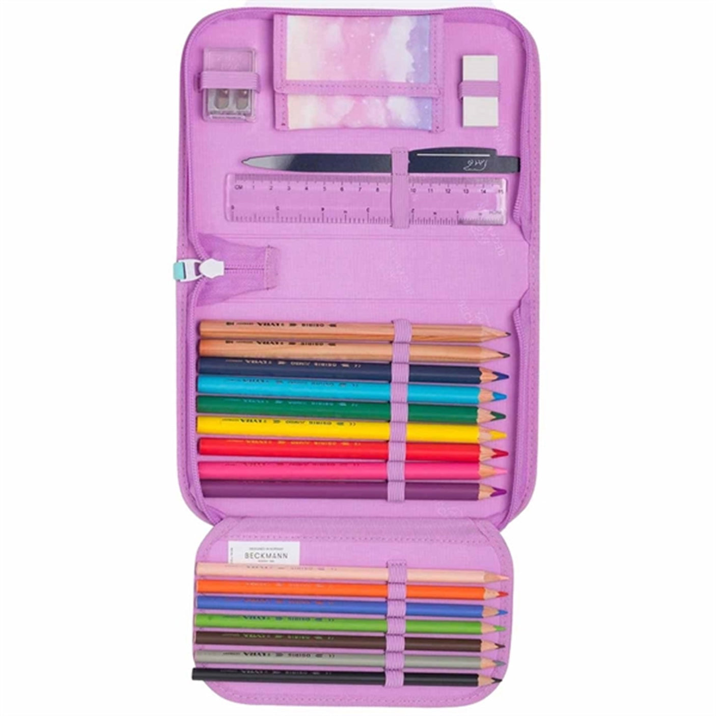 Beckmann Single Section Pencil Case Unicorn