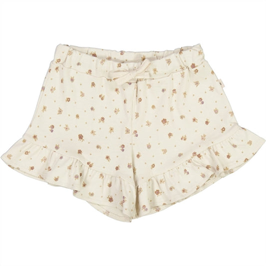 Wheat Chalk Flowers Deva Jersey Shorts