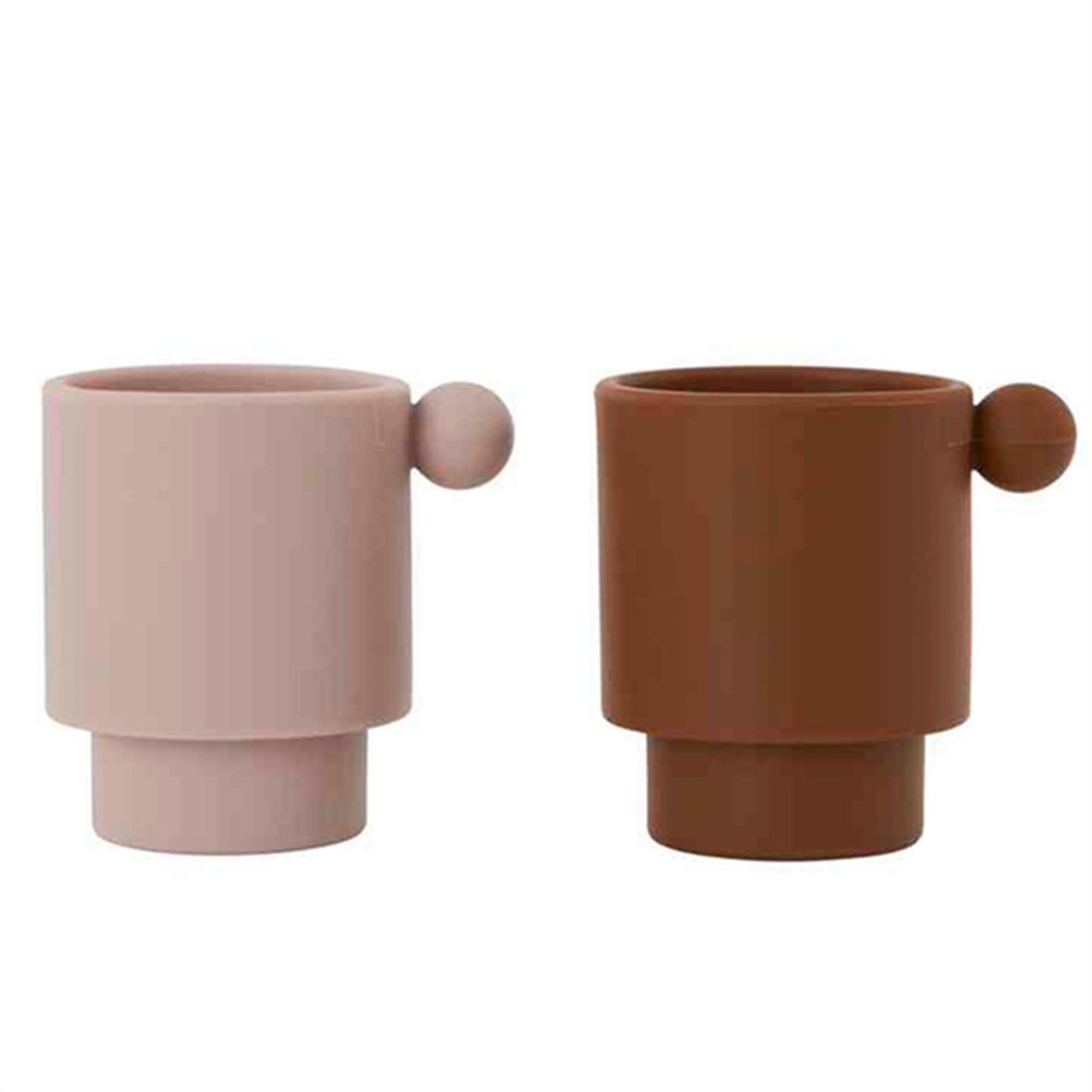 OYOY Tiny Inka Cup 2-Pack Caramel/Rose