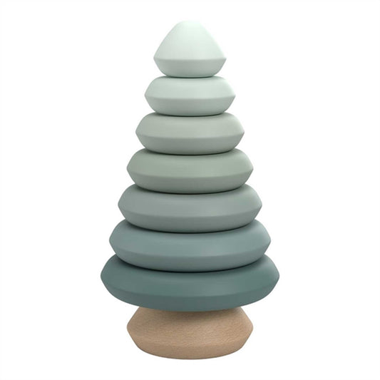Cam Cam Copenhagen Stacking Toy Tree Dusty Green