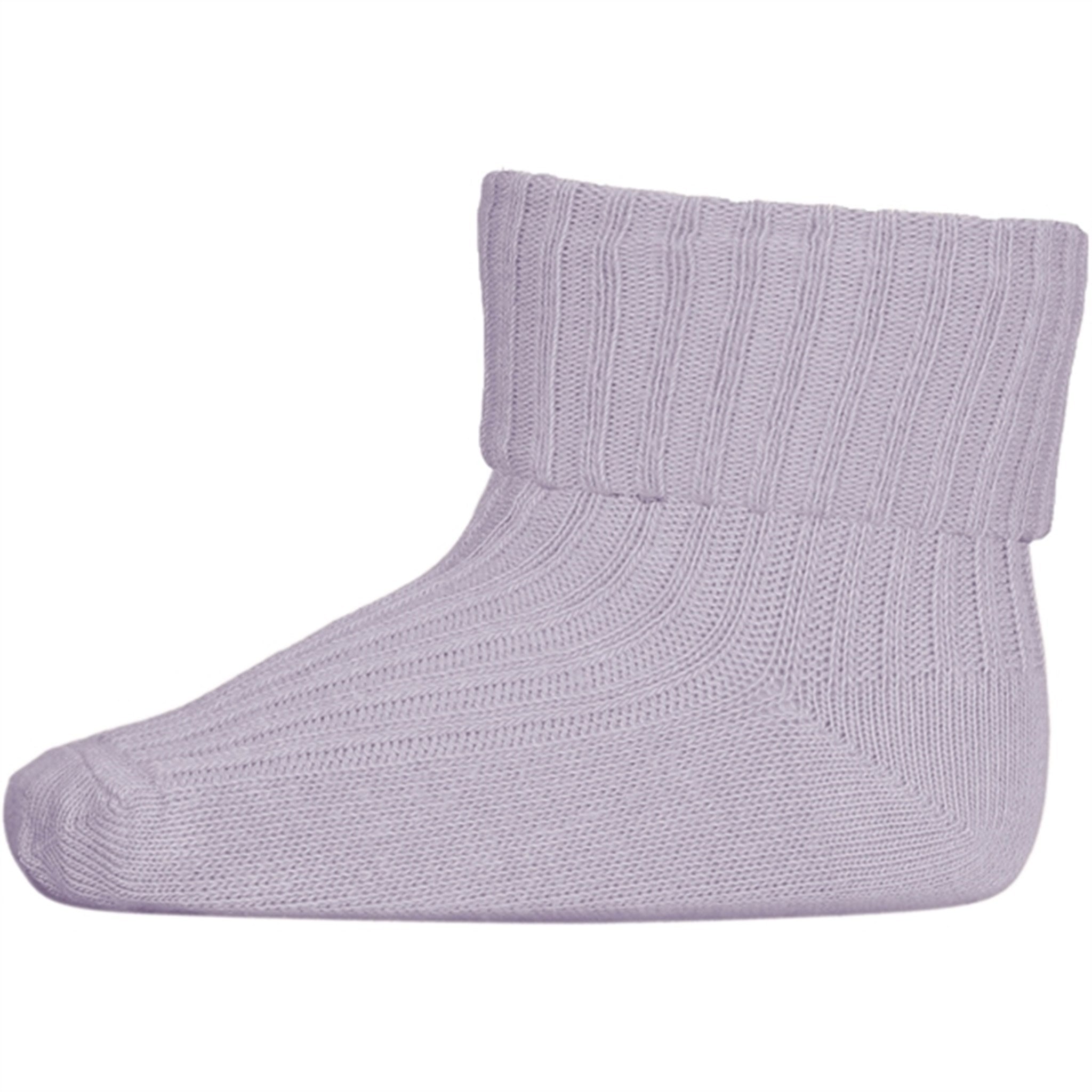 MP Danmark 533 Cotton Rib Baby Socks 1022 Lavender Sky