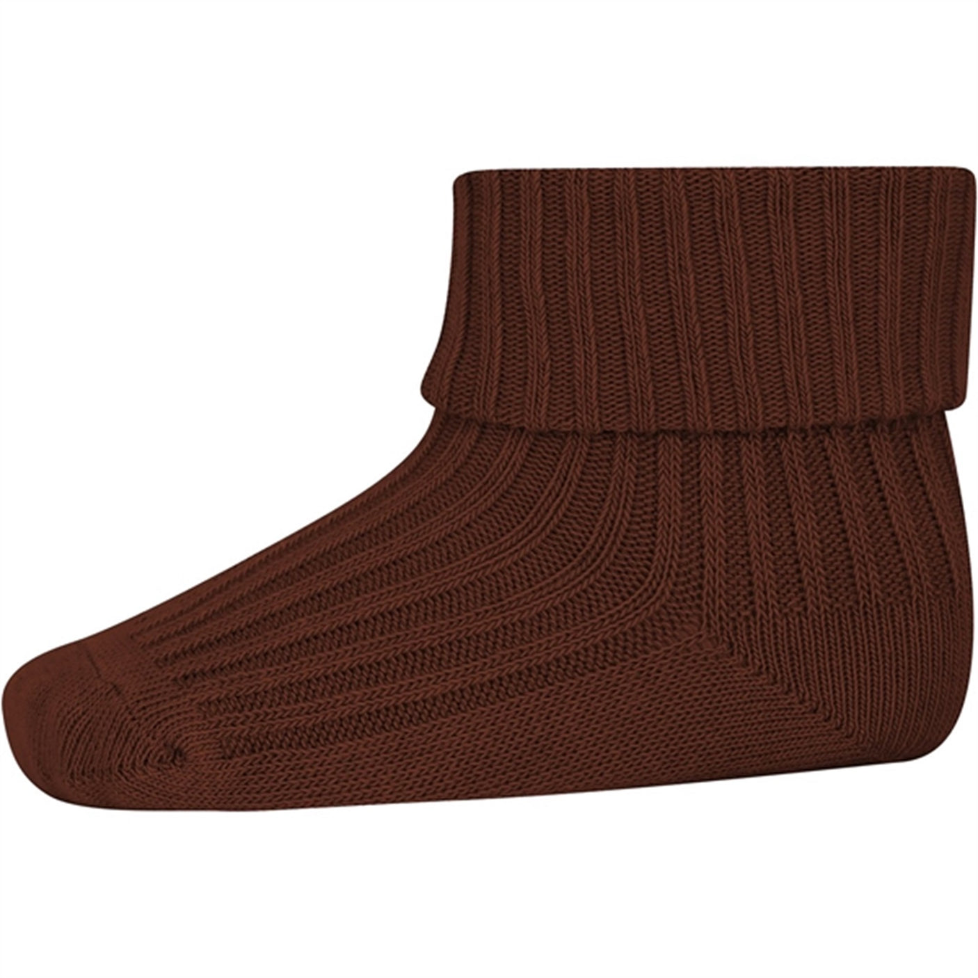 MP 533 Cotton Rib Baby Socks Hot Chocolate