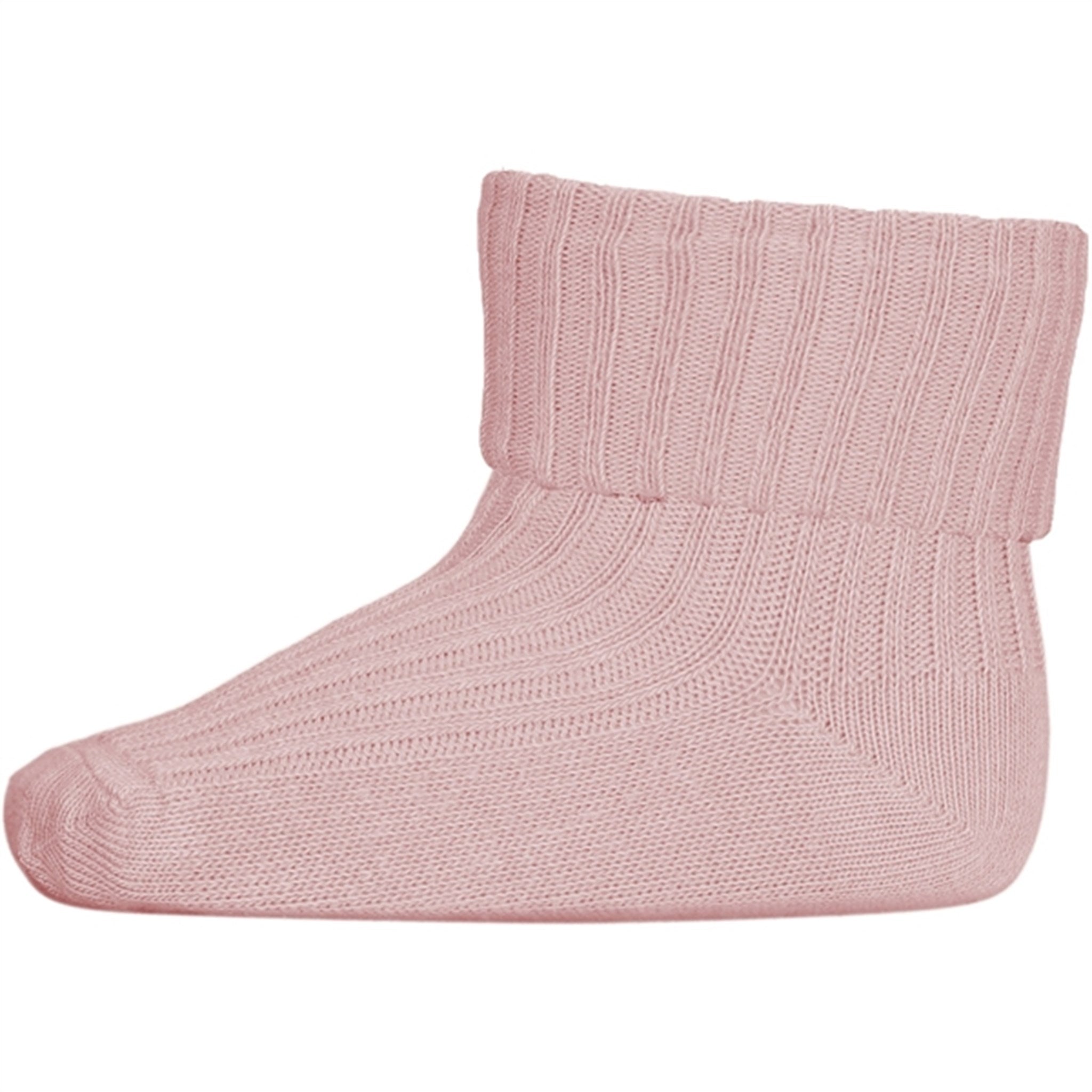 MP Danmark 533 Cotton Rib Baby Socks 4150 Silver Pink