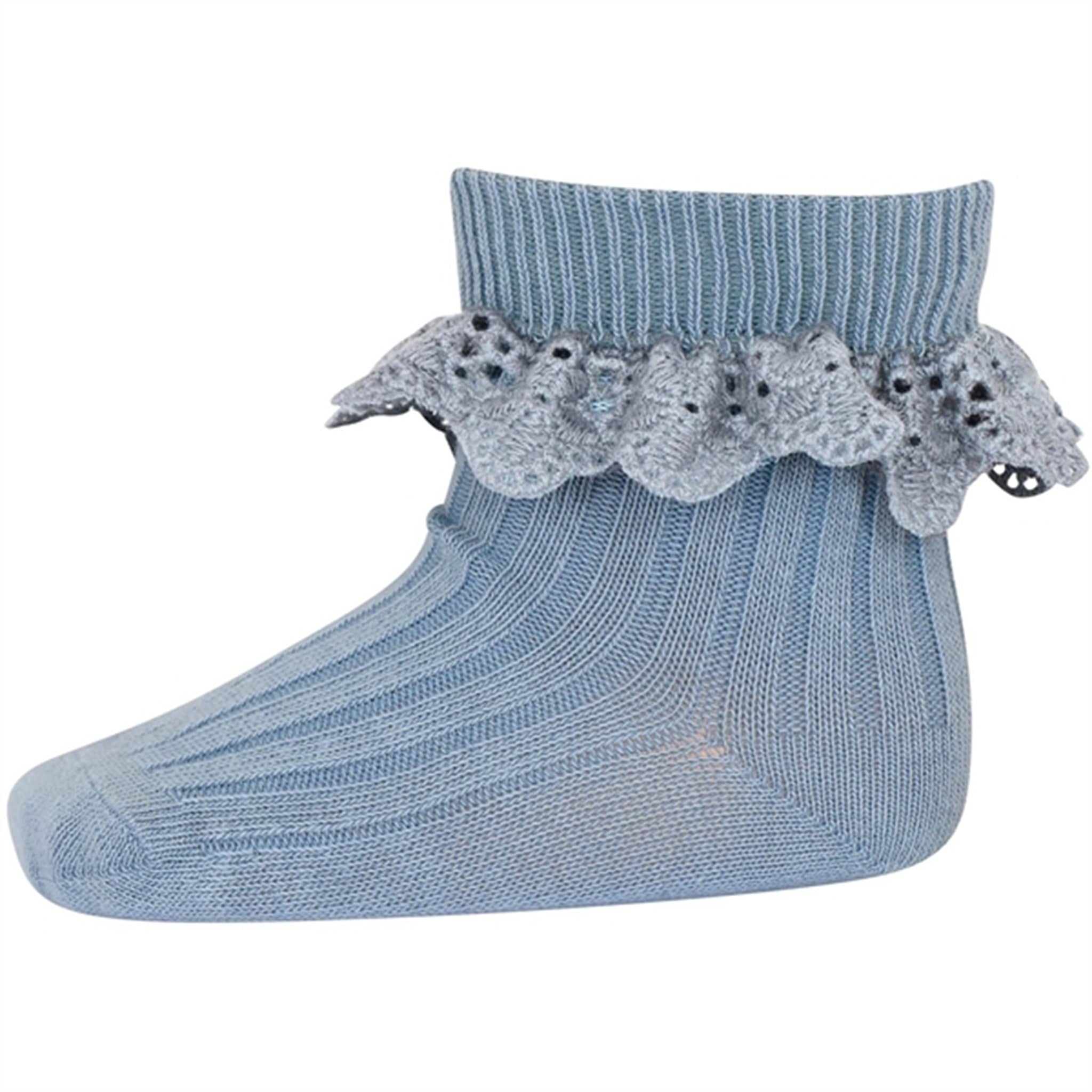 MP Danmark 57054 Lisa Lace Socks 1468 Dusty Blue