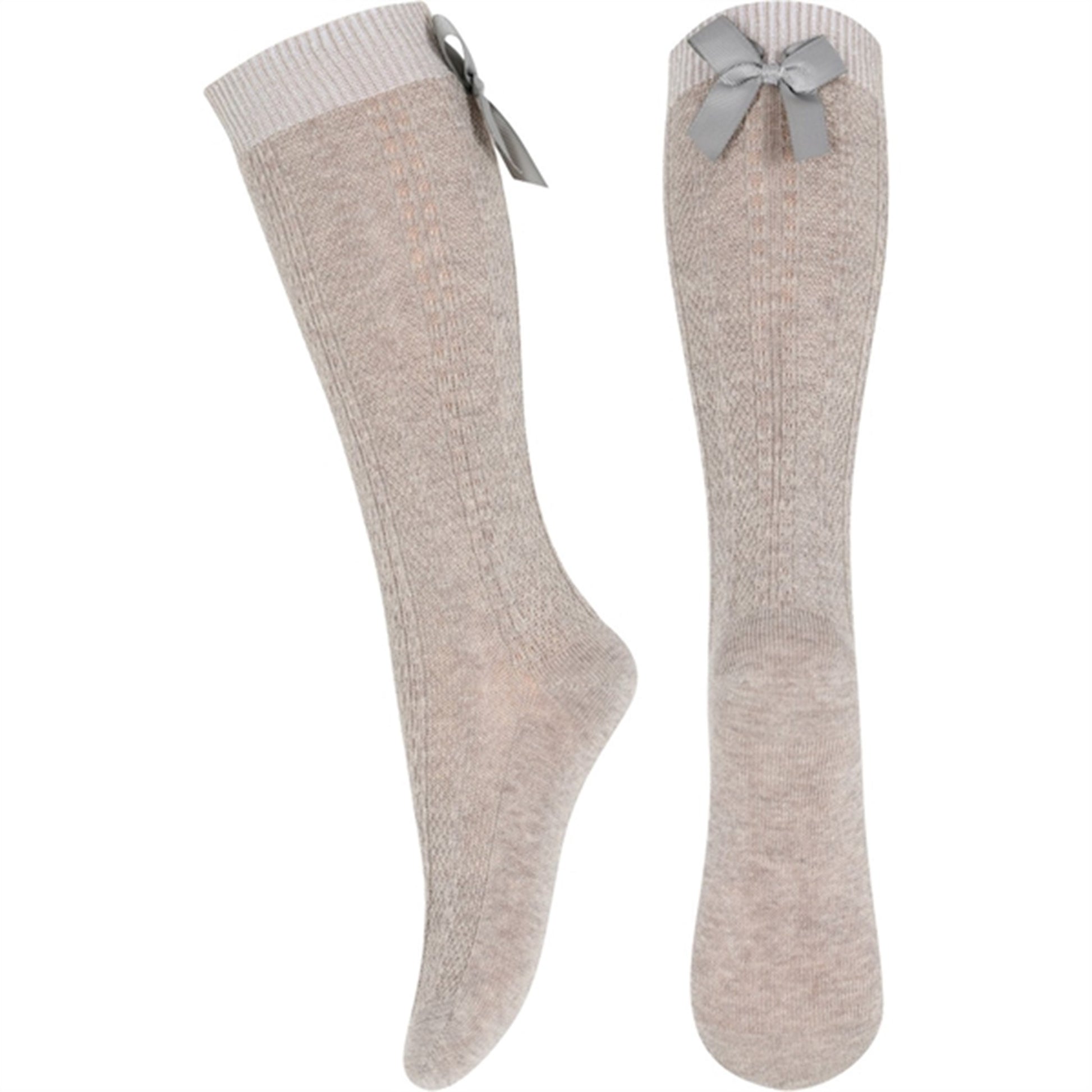 MP 67006 Sofia Knee Socks 489 Light Brown Melange