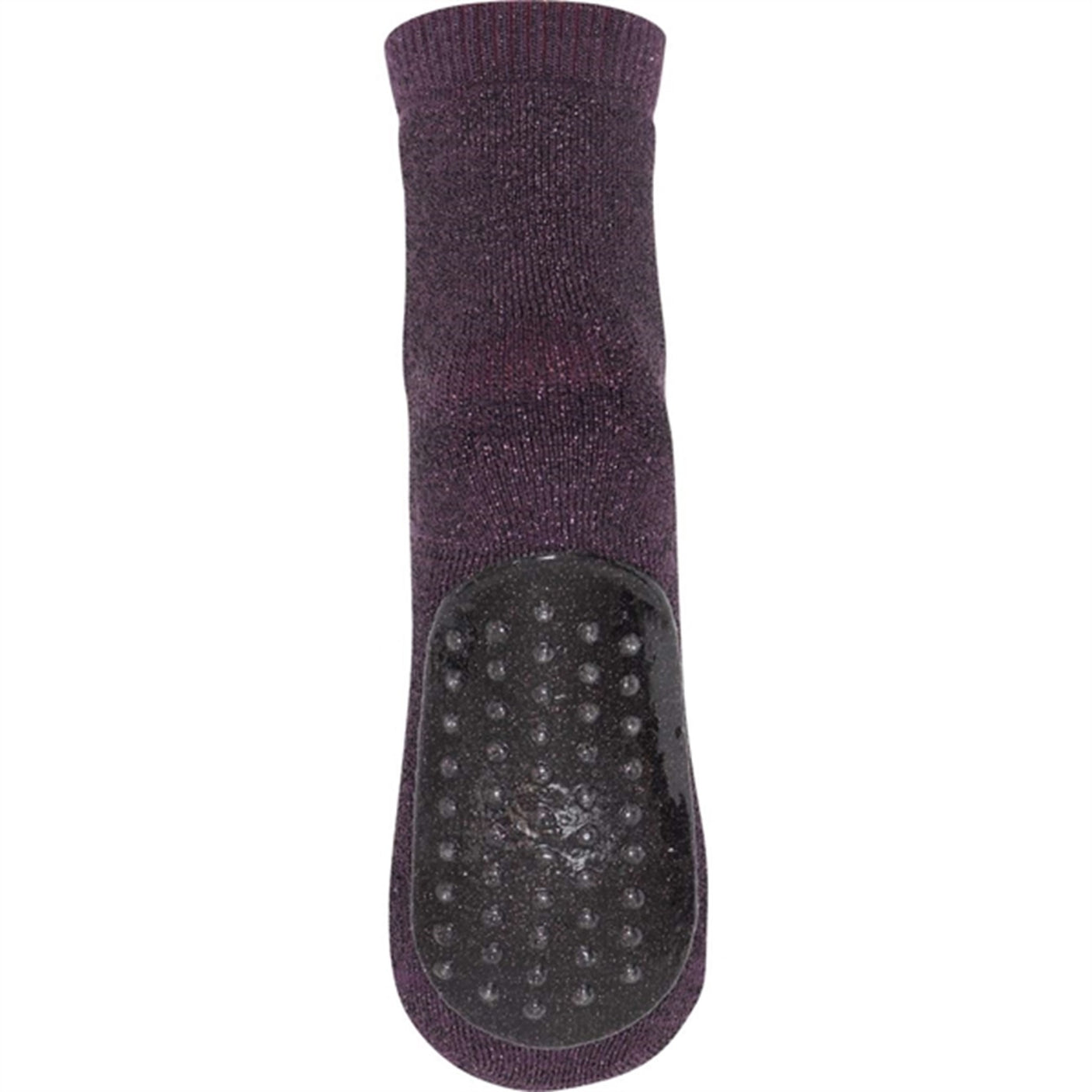 MP 79208 Celina Socks With Anti-Slip 2001 Metallic Glitter Dark Purple