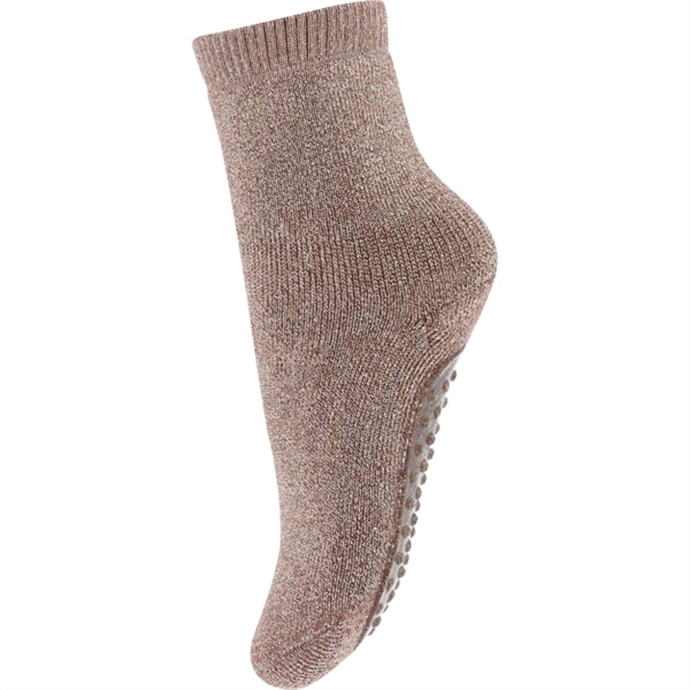 MP 79208 Celina Socks With Anti-Slip 76 Metallic Glitter Brown Sienna