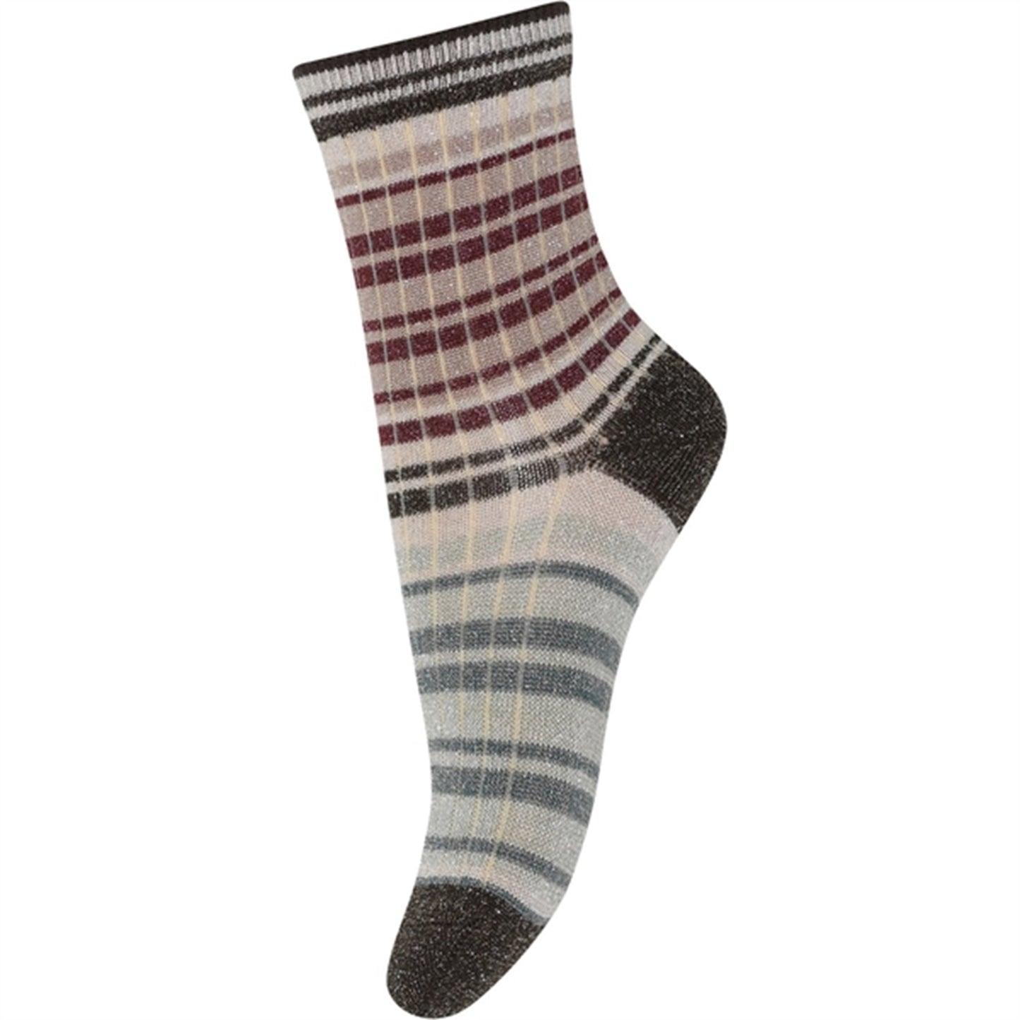 MP 79244 Valma Glitter Socks Dark Brown