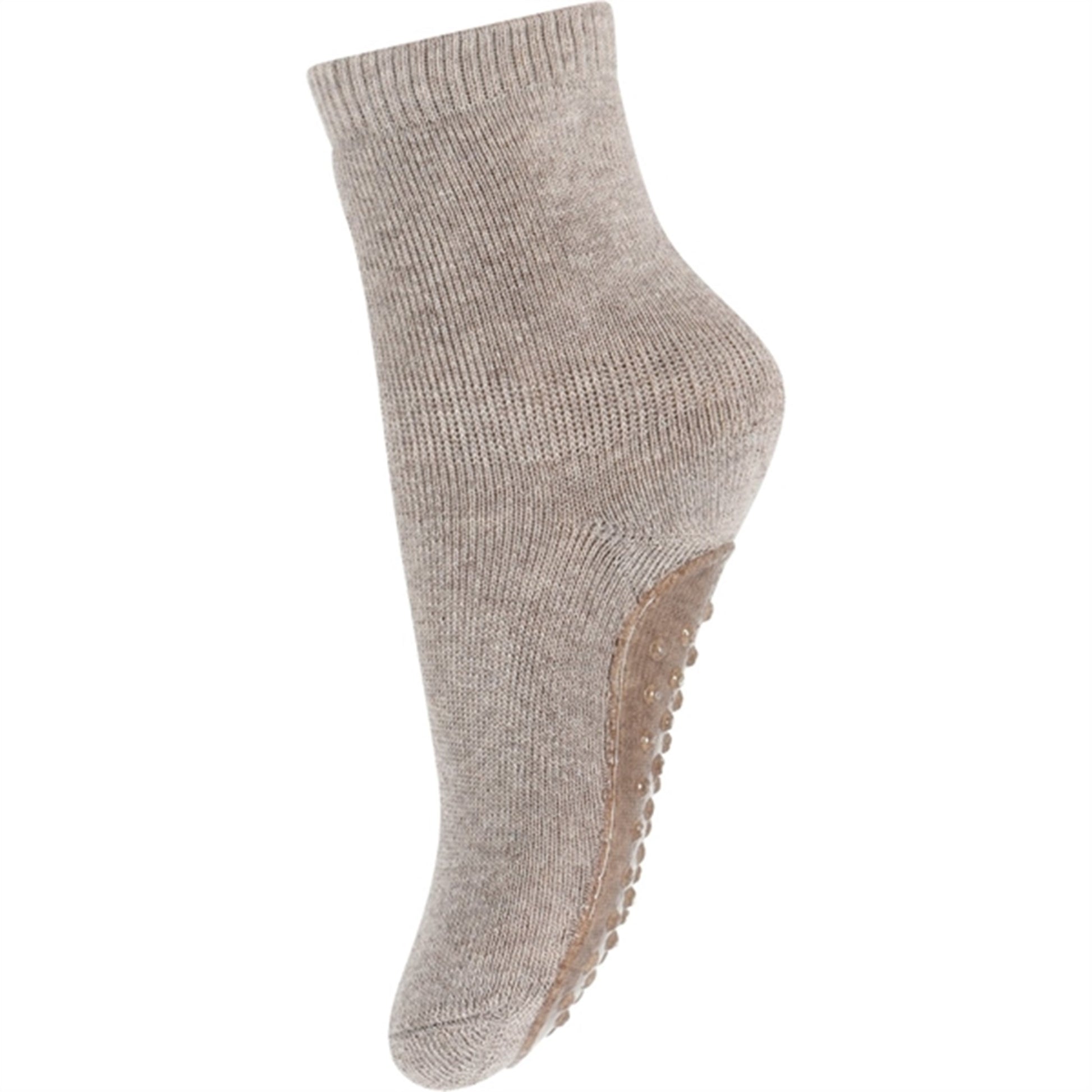 MP 7953 Cotton Anti-slip Socks 489 Light Brown Melange 2