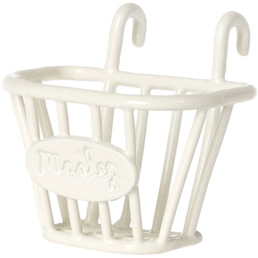 Maileg Bicycle Basket White