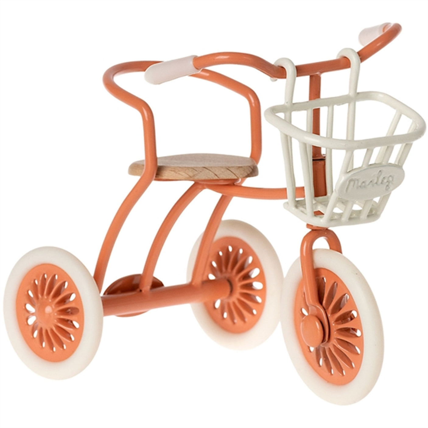 Maileg Bicycle Basket White 2