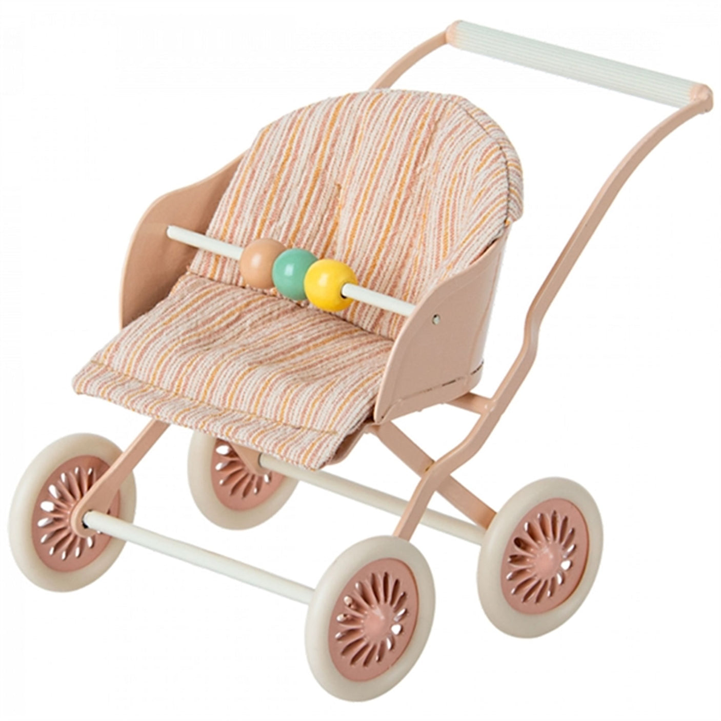 Maileg Stroller Baby Mouse Rosa 4