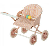 Maileg Stroller Baby Mouse Rosa