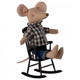 Maileg Rocking Chair, Mouse - Anthracite 3