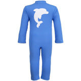 Petit Crabe Azure Lou Onesie with Zipper
