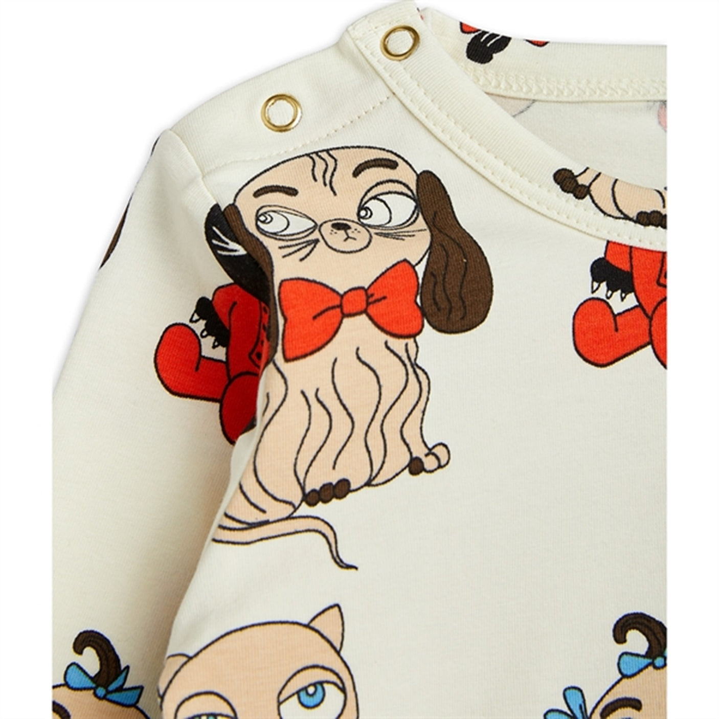 Mini Rodini Minibabies Aop Ls Body Multi