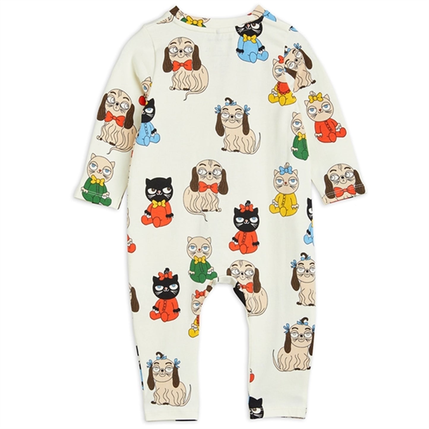 Mini Rodini Minibabies Aop Jumpsuit Offwhite