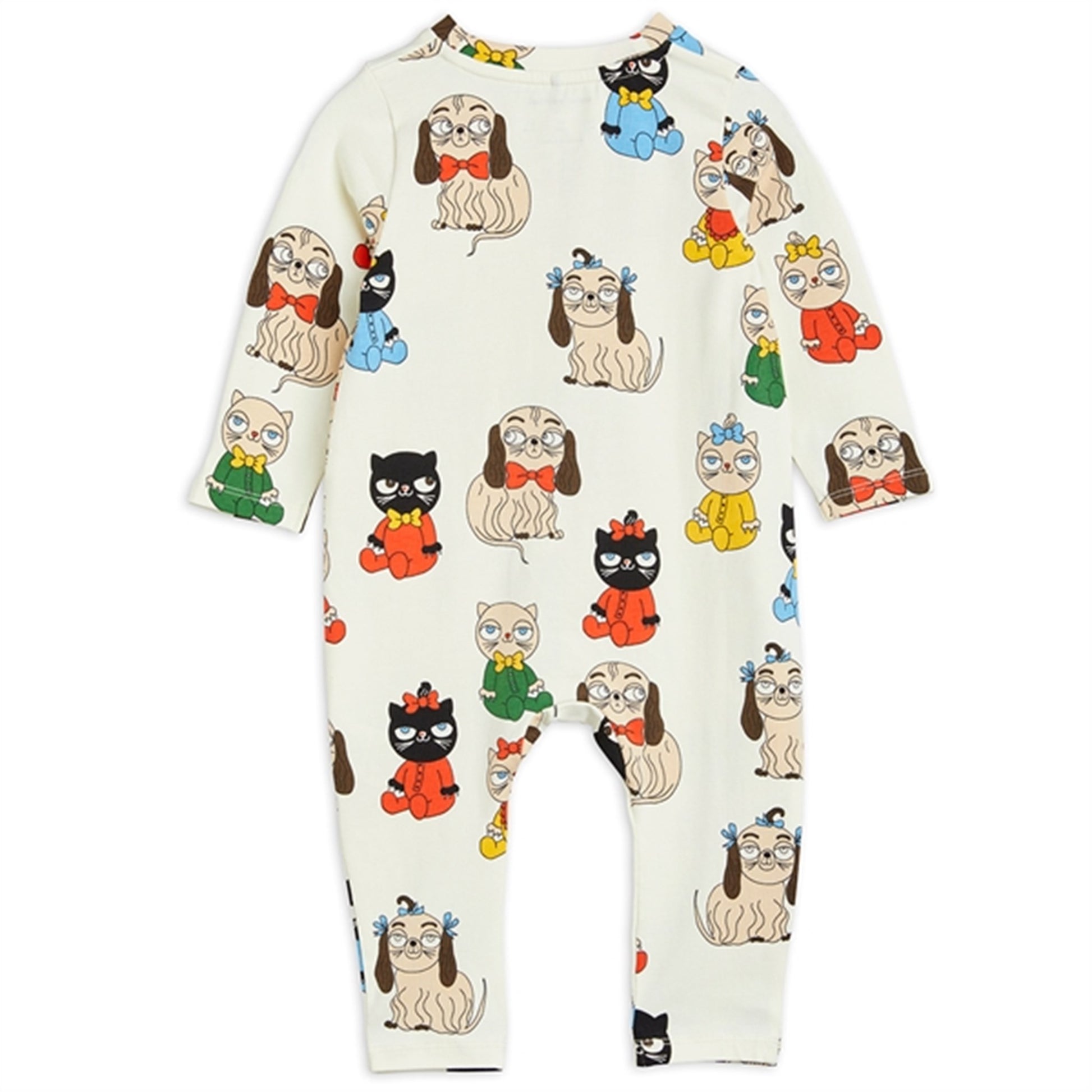 Mini Rodini Minibabies Aop Jumpsuit Offwhite