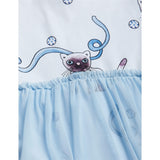 Mini Rodini Light blue Siamese Aop Tulle Dress Body