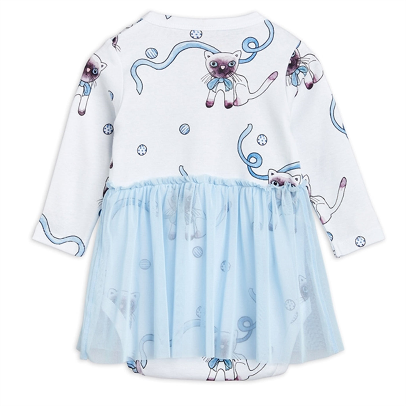 Mini Rodini Light blue Siamese Aop Tulle Dress Body