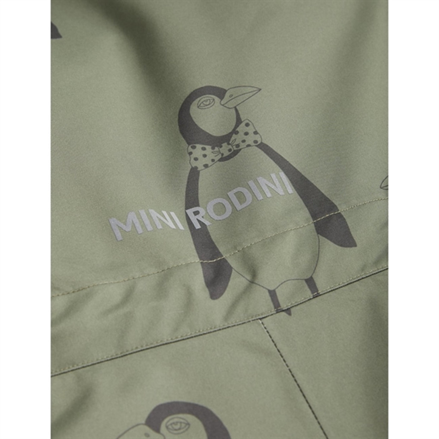 Mini Rodini Kebnekaise Penguin Winter Suit Green
