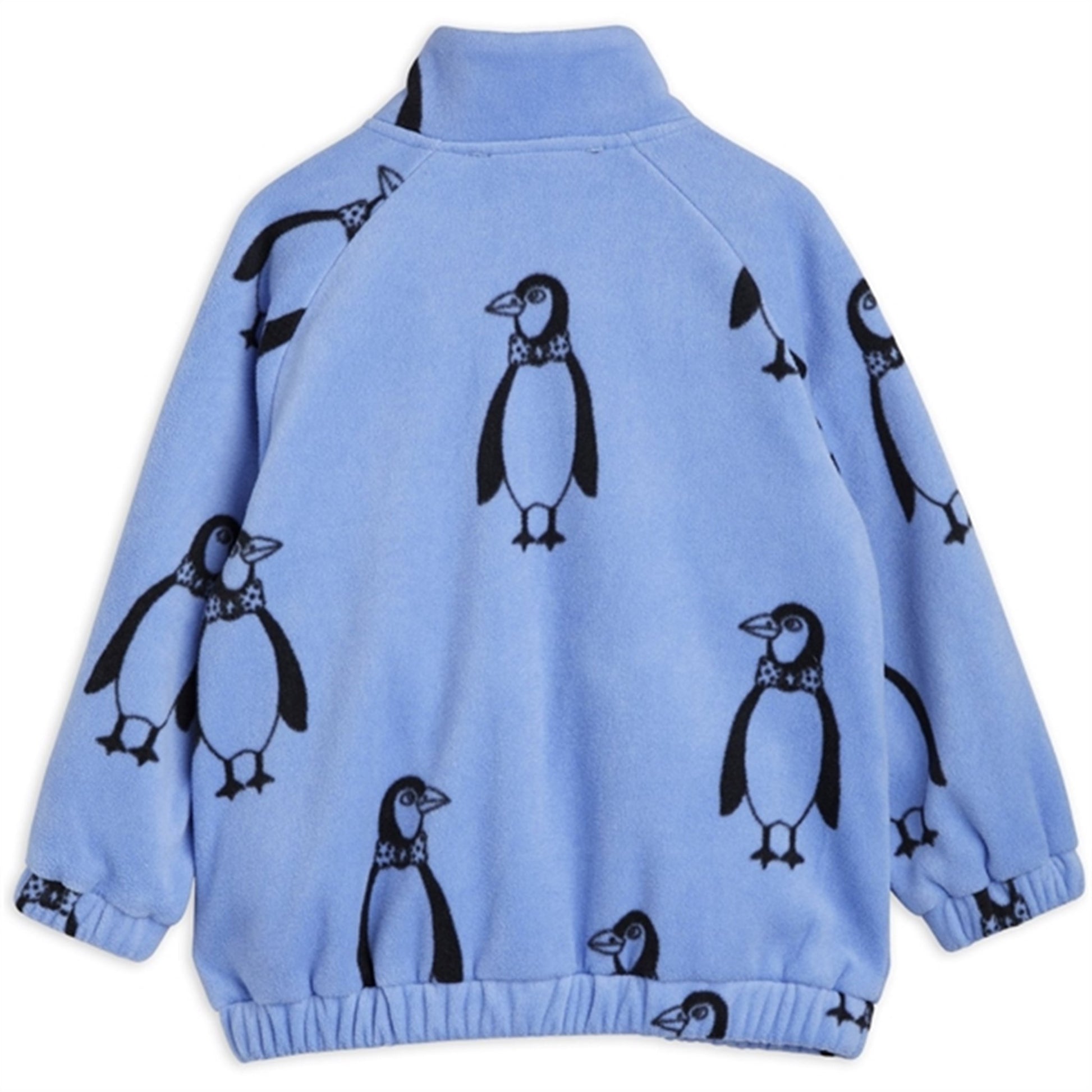 Mini Rodini Penguin Fleece Jacket Blue
