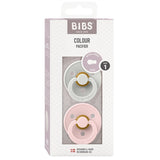 Bibs Colour Latex Pacifier 2-pack Haze/Blossom