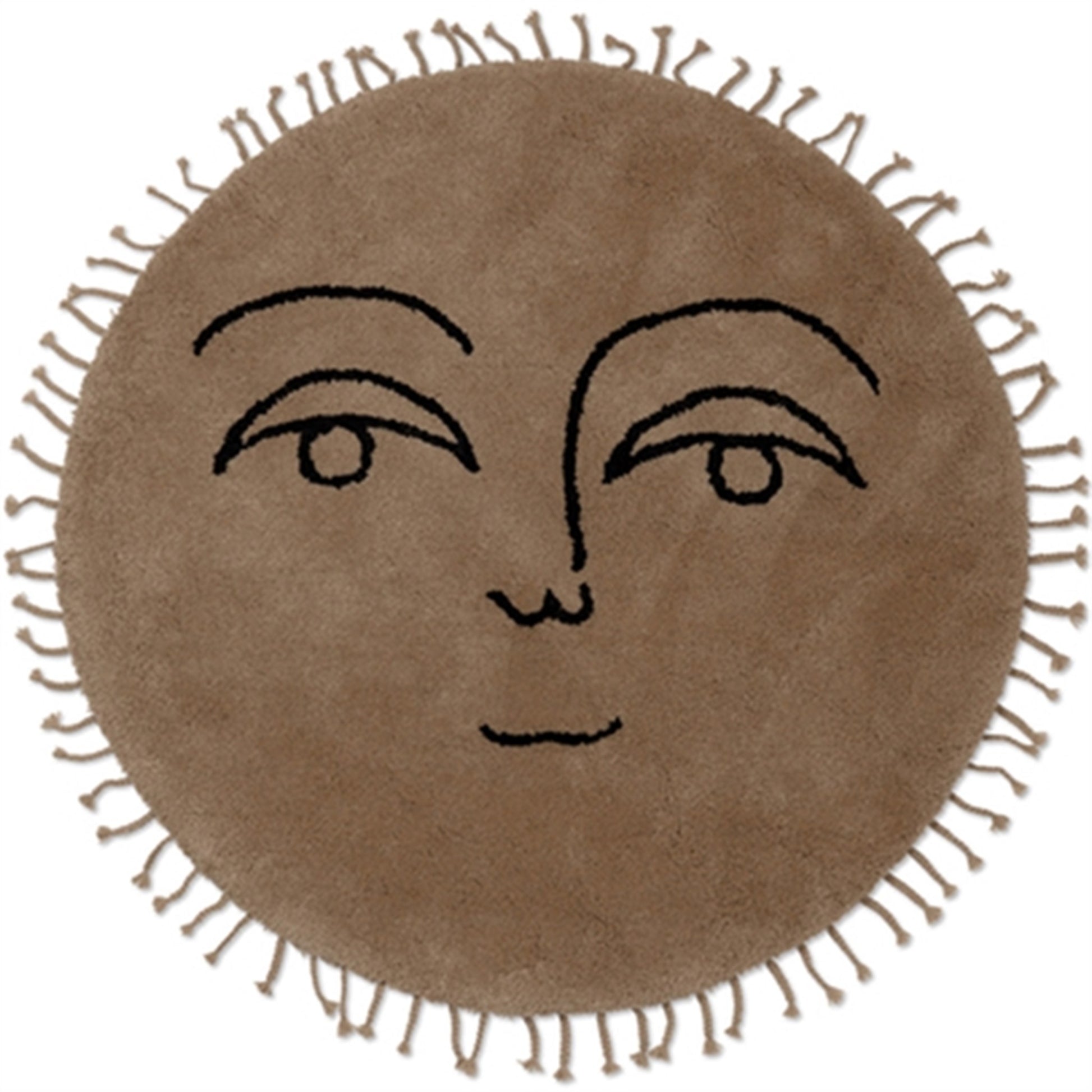 Ferm Living Sun Tufted Rug - Large Natural