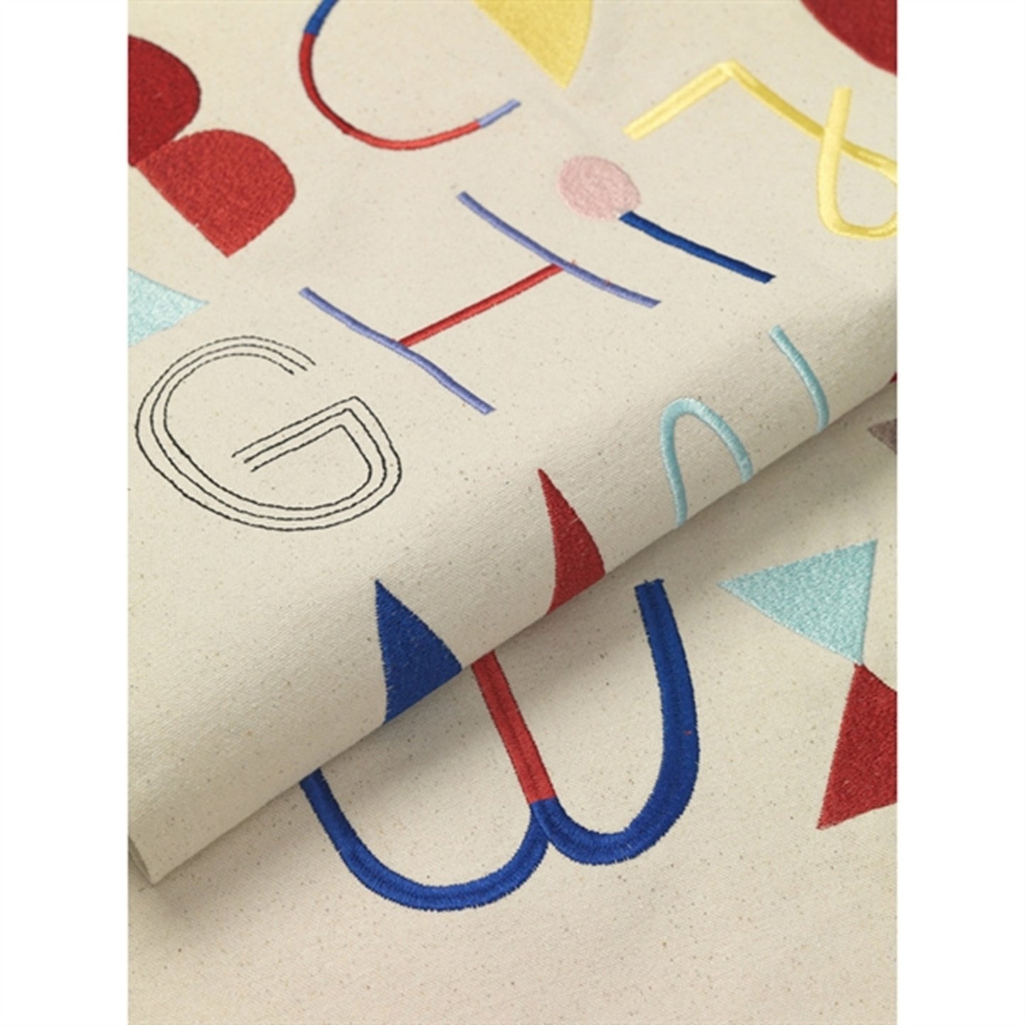 Ferm Living Alfhabet Fabric Poster Off-White