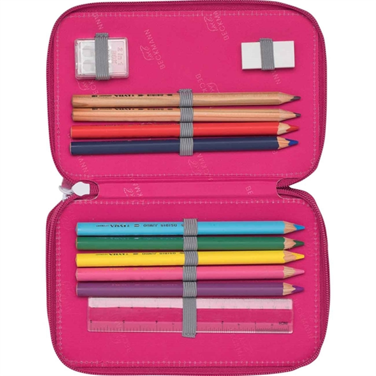 Beckmann Three Section Pencil Case Forest Deer