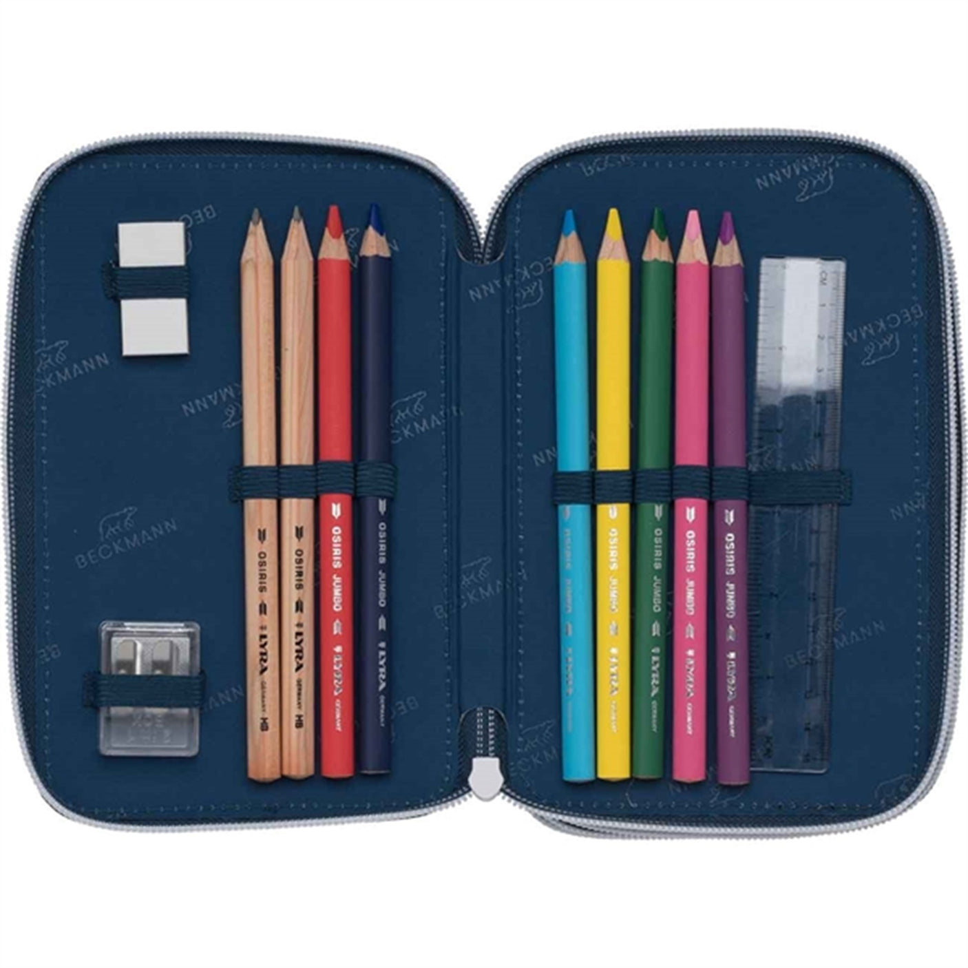 Beckmann Three Section Pencil Case Space Mission
