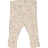 Minymo Pink Champagne Leggings AOP Rib