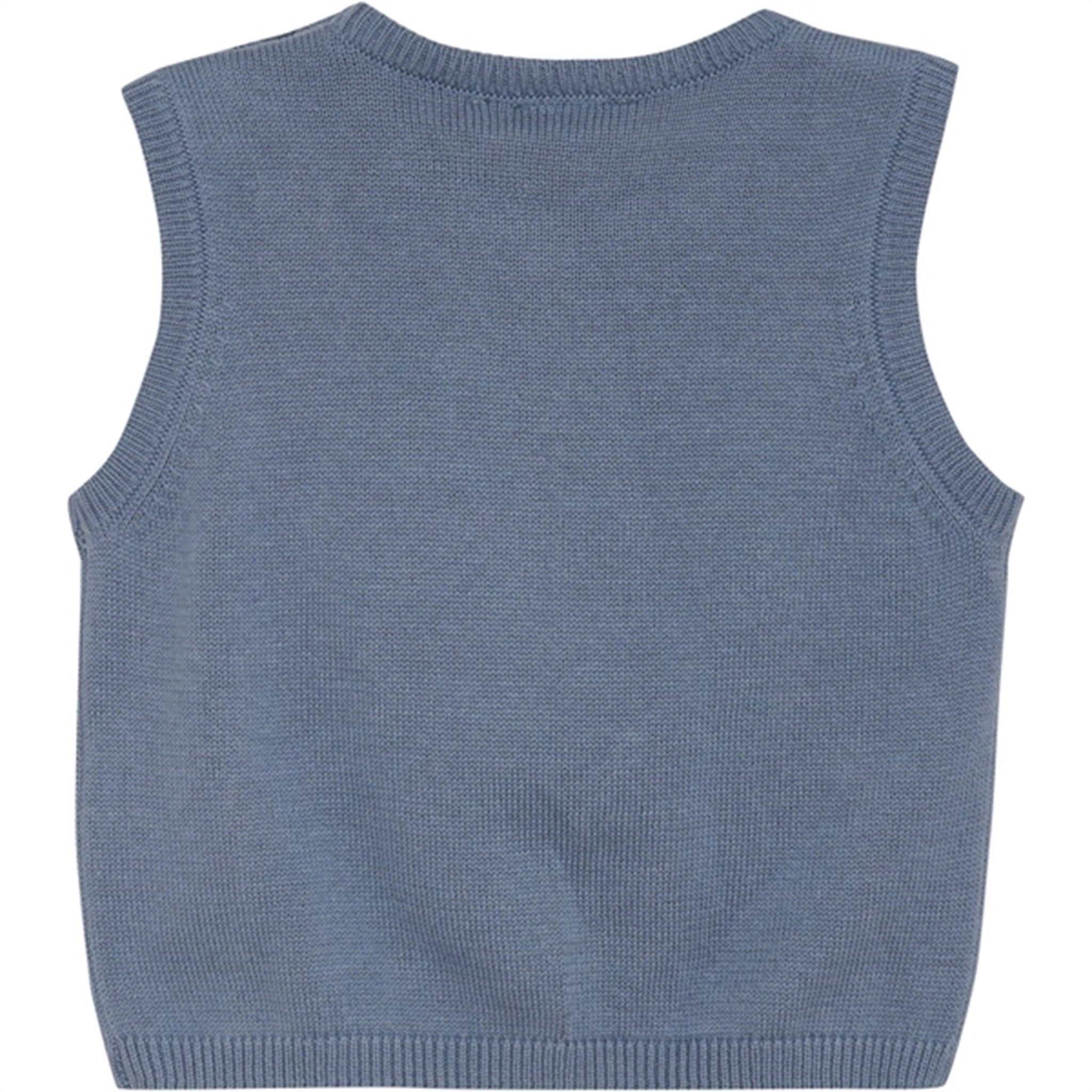 Minymo China Blue Vest Knit 2