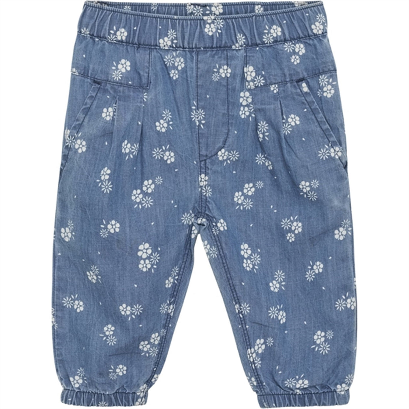 Minymo Gray Mist Bukser AOP Chambray