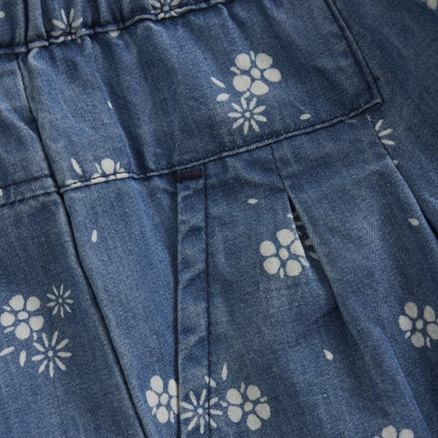 Minymo Gray Mist Bukser AOP Chambray