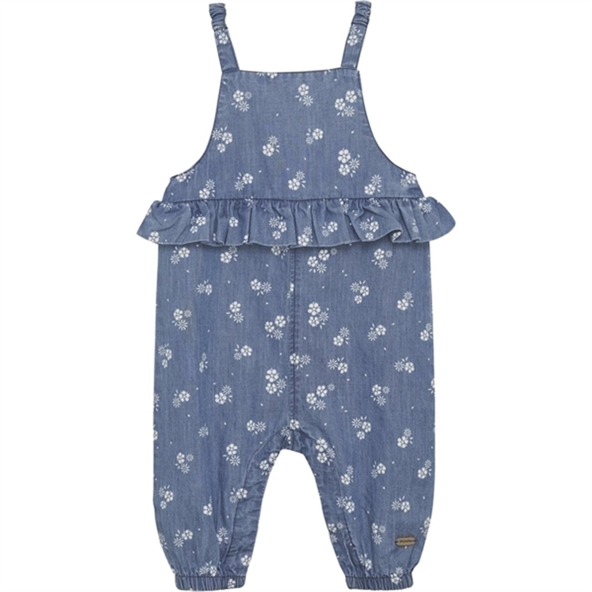 Minymo Gray Mist Overall AOP Chambray 3
