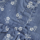 Minymo Gray Mist Buksedragt AOP Chambray