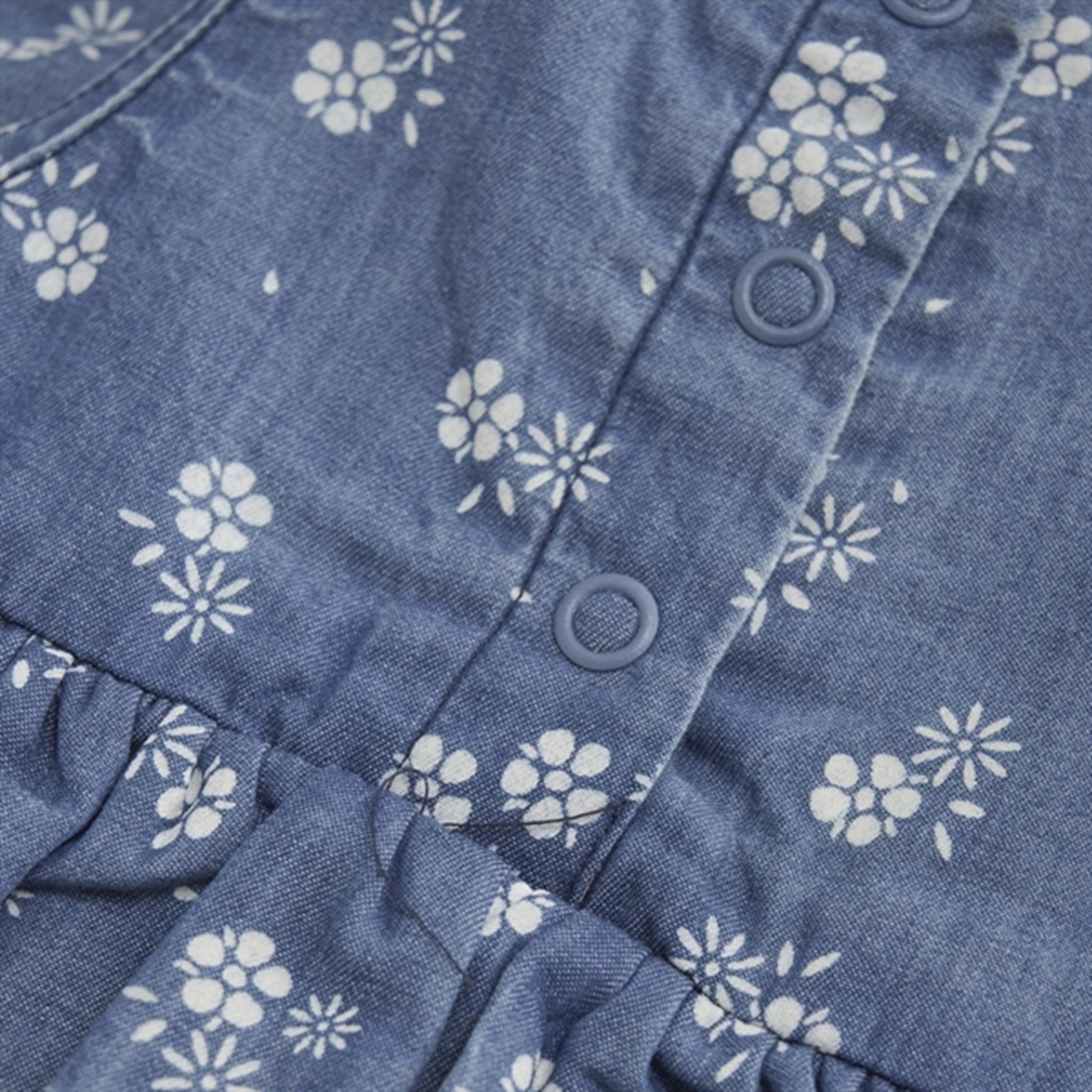 Minymo Gray Mist Buksedragt AOP Chambray