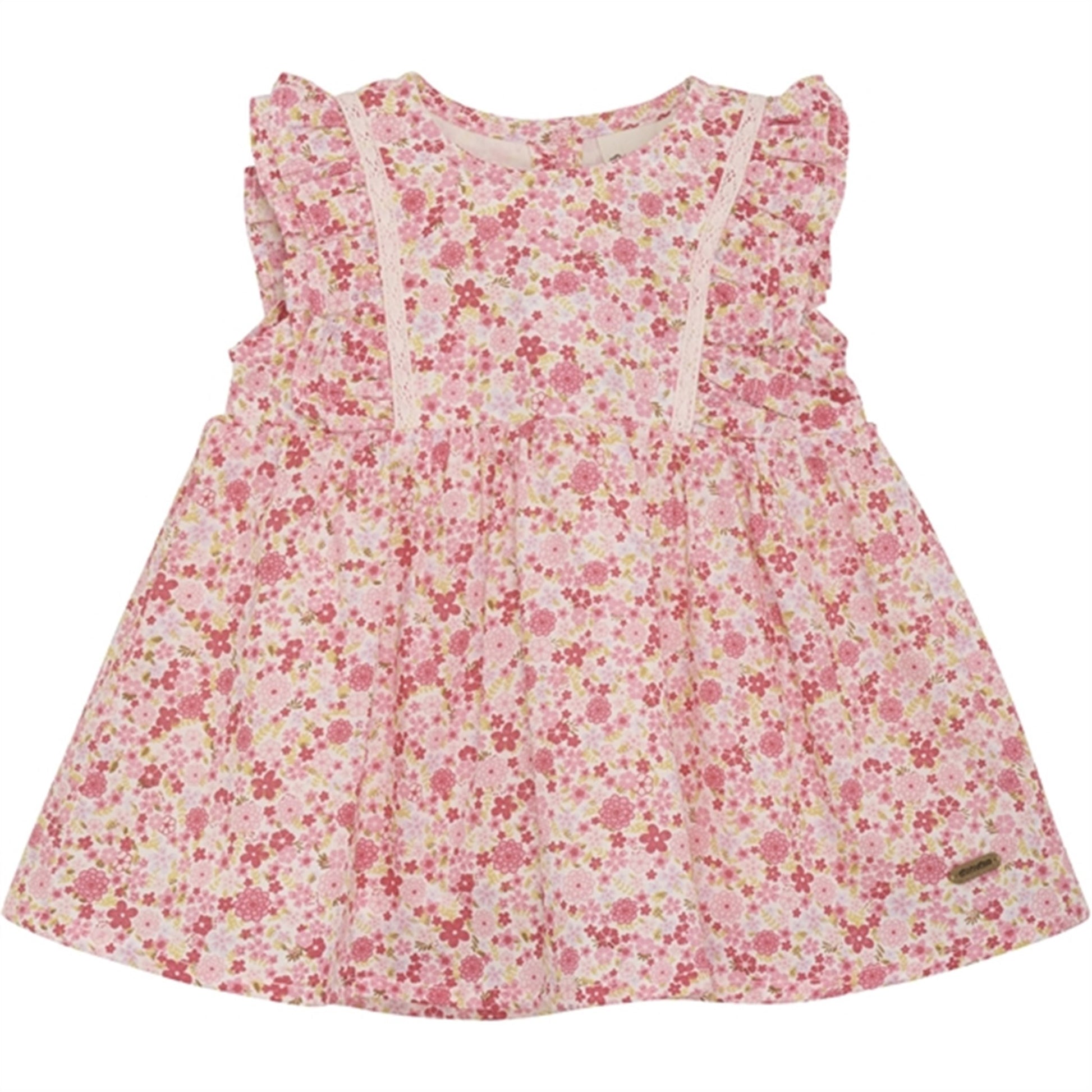 Minymo Pink Dogwood Dress AOP w. Lining