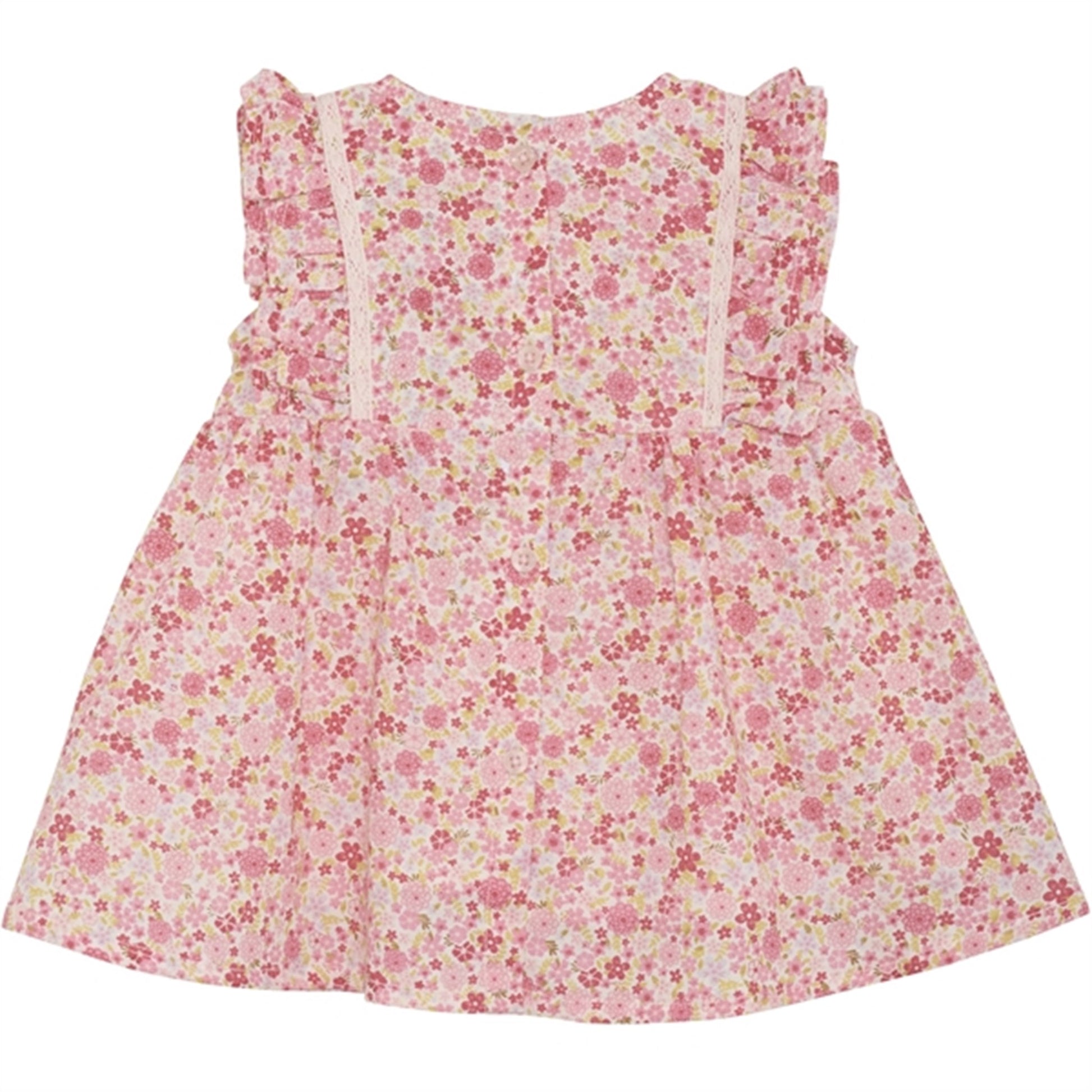 Minymo Pink Dogwood Dress AOP w. Lining