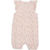 Minymo Pink Dogwood Onesie AOP Rib